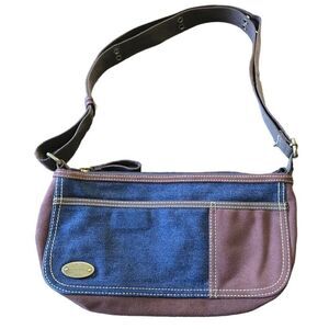 Nine West Denim Y2K Brown Shoulder Bag Shoulder Bag 2000